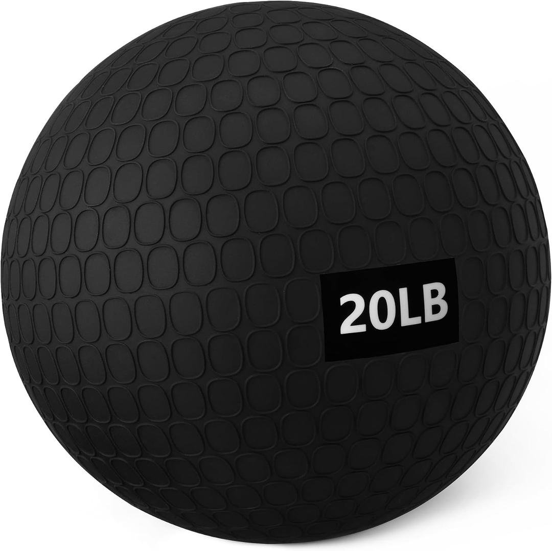 Amazon Basics Slam Medicine Balls for Exercise, Weight: 20 Pounds