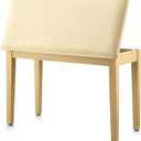 Donner Duet Piano Bench with Storage, Solid Wooden Keyboard Bench Piano Bookcase Stool Chair Seat with High-Density Sponges Padded Cushion, Beige