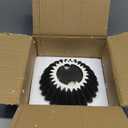 Small Ceramic Bowl Black Decorative Bowl, Modern Home Decor Centerpiece 6 Inches Key Jewelry Ruffle Fluted Scalloped Bowl