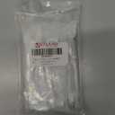 JETLAND Cabinet Drawer Crystal Pulls, 4-Pack, White with Clear Glass, 4" Hole Centers, Shining Daisy, Cabinet Handles for Dresser Nightstand Furniture, PW6738WW102