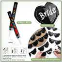Flutesan Personalized Heart Sunglasses Bulk Custom Glasses with Paint Pens for DIY Wedding Party Favors (Black)
