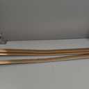 NeatiEase T Molding Floor Transition Strip, Aluminum Laminate Flat Divider for Joining Gaps, Threshold, Tiles, Gold, 4ft x 1.6in (3pcs)