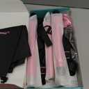 Pilates Bar Kit with Resistance Bands, Multifunctional Pilates Bar for Women & Men with Heavy-Duty Metal Adjustment Buckle, Pilates Home Equipment for Full BodyWorkouts (Pink)