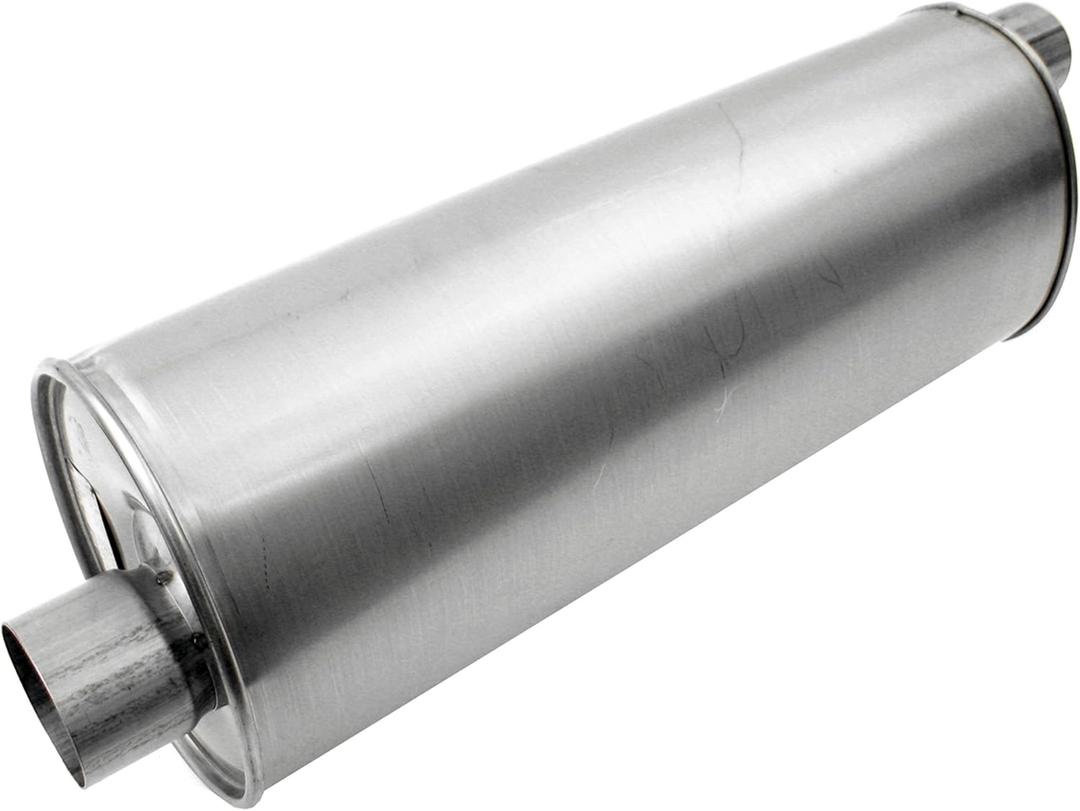 Walker Quiet-Flow SS 21577 Direct Fit Exhaust Muffler 3" Inlet (ID) 2.75" Outlet (OD) for Chevrolet Silverado 1500