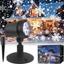 Christmas Decorations Outdoor Christmas Projector Lights Snowflake Projector, IP65 Waterproof & Adjustable Christmas Lights for Outdoor Christmas Decorations Home Party Garden Xmas Decor