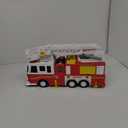 JOYIN Extra Large Fire Truck Toys for Boys Girls with 33-inch Ladder, Lights, Realistic Sirens & Button, Big Firetruck Engine for Toddlers 3+, Christmas Birthday Gift