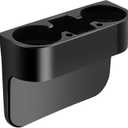 EEEKit Car Cup Holder, Car Seat Seam Wedge Cup Holder, Cell Phone Storage Organizer, Multifunction Glove Box Organizer (Black)