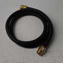 Giraffe Hybrid Leader Hose 5/8" x 6ft, Custom Length, NO Kink, Flexible, Leakproof Water Hose with Male to Female Fittings, 600 Burst PSI (Black and Orange)