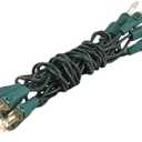 Novelty Lights 5.5 Feet 10 Bulb Clear Mini Light String on Green Wire, Non-Connectable Incandescent Fairy Lights for Bottles and Crafts, 4" Bulb Spacing, 24" Lead, Stackable Fused Plug