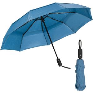 Mr. Pen Windproof Travel Umbrella - Blue, Automatic, Compact, Rain & Windproof