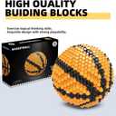 KADELE Basketball Building Block Set, Adults challenging STEM Block Decorations, Miniature 3D Educational Toys for Ages 14 15 16 and Above, (579 Pieces)