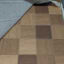 BUBOS Self-Adhesive Acoustic Wall Panels,6 Pack Wood-Pattern Soundproof Wall Panels, Total Size 70.8 x 47.2 Inches Decorative Sound Absorbing Panels for Studio, Home,36-Cell Parquet Weave