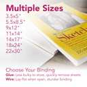 Strathmore 300 Series Sketch Pad, 11x14 inch, 100 Sheets, Top Wire - Artist Sketchbook for Drawing, Illustration, Art Class Students