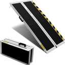 Portable Wheelchair ramp 5FT,Non-Slip Aluminum Threshold ramps for Home Steps,Folding Handicap Ramp,ramps for Home,doorways,Stairs,Weight Capacity up to 600LBS 5FT (Usable Height 6-15 inch)
