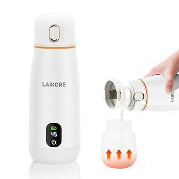 Portable Milk Warmer - Travel & On-the-Go, Quick Heating Breast Milk & Baby Milk Bottle Warmer, USB Rechargeable