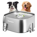 Dog Water Bowl No Spill, 4L All Stainless Steel Slow Water Bowl for Dogs with Non-Slip Base, Spill Proof for Medium Large Messy Drinkers, Slow Drinking, Slobber Stopper, No Mess, Silver 