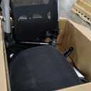 COLAMY Ergonomic Mesh Office Chair with Footrest, High Back Computer Executive Desk Chair with Headrest and 4D Flip-up Armrests, Adjustable Tilt Lock and Lumbar Support-Black