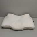 Emircey Clinical-Level Relief Cervical Neck Pillow for Sleeping, Orthopedic Contour Memory Foam Pillow for Side Sleepers, Cooling Reading Pillow for Neck Relief, Ergonomic for Back Stomach Sleepers (Queen, Snow White)