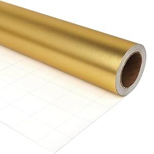 LDGOOAEL Mini Christmas Wrapping Paper Roll (17 inches X 32.8 feet) - Matte Black for Holiday, Birthday