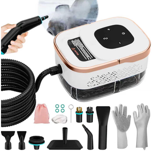 Steam Cleaner, 6 Steam Levels, 42oz Tank & 11 Pieces Accessories, 1500W HighTemperature Steam Cleaner for Home, Steamer for cleaning Car, Tile, Floor