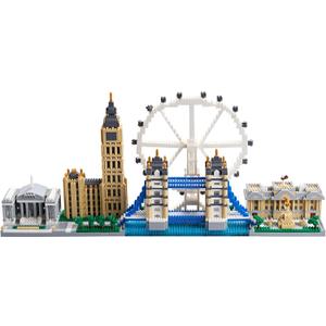 Architecture Series Mini Bricks for Adults and Teens, London Skyline Collection 3430 PCS,Micro Mini Blocks Set Model Kit,Landmark Model