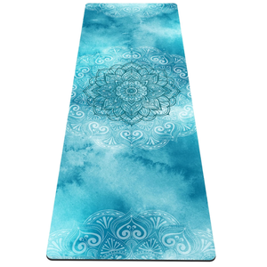Yoga Mat Print Extra Thick TPE Non Slip Fitness Exercise Mat with Carrying Bag,72"x24" Extra Thick 6MM Exercise & Workout Mat for Yoga, Pilates Fitness and Floor Exercises