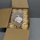 60 Sets Mini Crown Candy Boxes with Thank You Tags and Twine Plastic Candy Containers Storage Boxes Decorative for Wedding Baby Shower Party Princess Birthday Supplies (Gold)