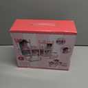 Dream Doll House for Girls with Lights, Mat, Dolls & Furniture - Imaginative Dollhouse Playset DIY Pretend Play Toy Gift for Kids Ages 3-8