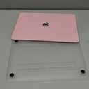 Seorsok Compatible with MacBook Pro 13 inch Case M2 2023,2022,2021-2016 A2338 M1 A2251 A2289 A2159 A1989 A1708 A1706,Elegant Leather Plastic Hard Shell&Keyboard Cover,Pink Woven Fabric No Logo Cutout