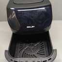 Air Fryer 6.8 Quarts, 10-in-1 Functions, Air Fry, Roast, Bake, Broil, Dehydrate, Large & Compact Air Fryers, Nonstick & Dishwasher-Safe Airfryer Basket, Stainless Steel Air Fryer, Metal Grey