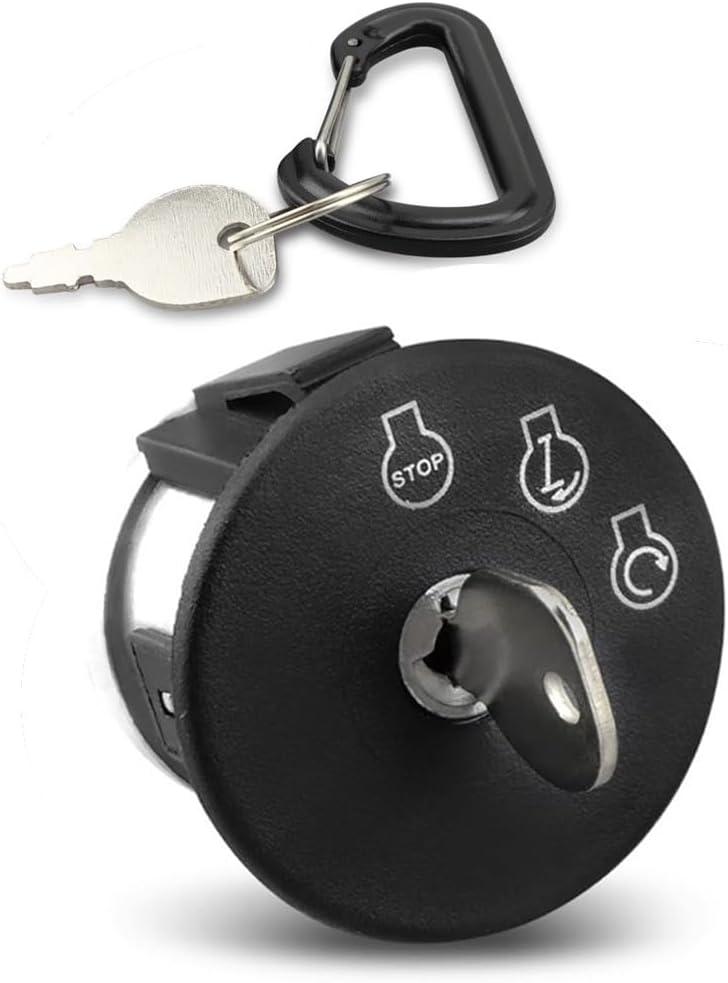 Ignition Starter Switch w/ 2 Keys, Engine Start Key Switch Fit for Scag Freedom Liberty Z Patriot Lawn Mowers, Heavy-Duty Lawn Tractor Replace 483472