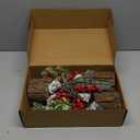 winemana 3 Pack Mini Christmas Trees Table Decorations, 11.5 Inch Small Artificial Xmas Tree Centerpieces with Red Berries & Pine Cones for Home, Office, Tabletop, Indoor Holiday Party Decor