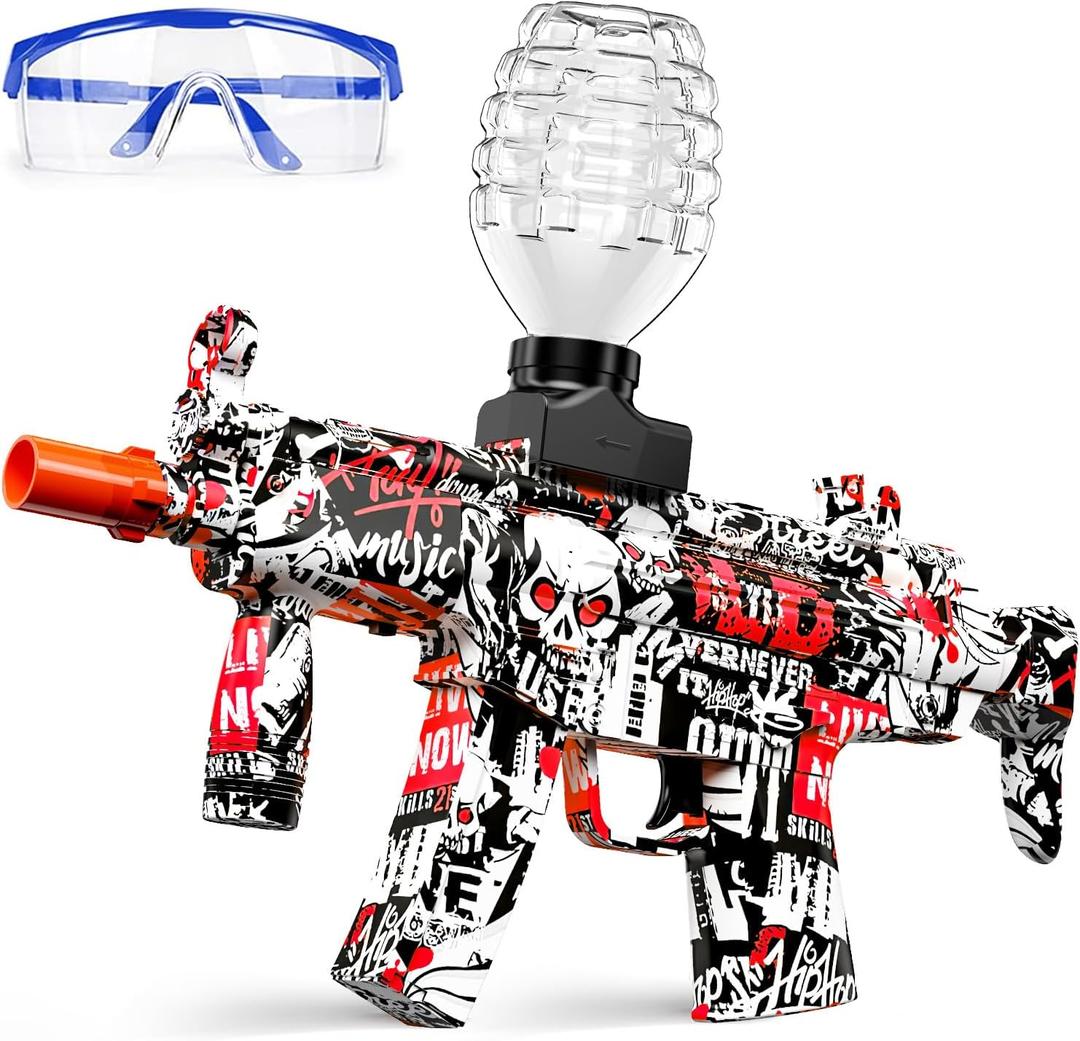 Anstoy Gel Ball Blaster, Splat Gun Toy Automatic for Outdoor Activities-Shooting Team Game, Christmas, Halloween, Birthday Gifts for Ages 14+ (Red)