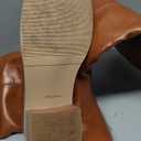 Coutgo Women's Knee High Boots Square Toe Chunky Block Heel Tall Boots Comfortable Low Heel Shoes 8