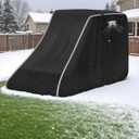 800D Skid Steer Cover Waterproof Heavy Duty, Windproof UV Protection Track Loader Cover Compatible with Bobcat, John Deere, Kubota, Caterpillar, Case, New Holland, JCB, 148 * 75 * 80 inch