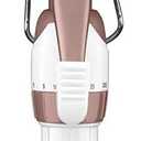 Conair Double Ceramic 3 Barrel Curling Iron, Hair Waver, Create Beachy Waves, Long-Lasting Natural Tight Waves for all Hair Lengths, White / Rose Gold (1 inch)