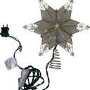 Kurt Adler UL3131 10-Light 6 Pt. Capiz Star Treetop