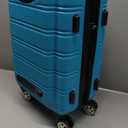 Rockland Melbourne Hardside Expandable Spinner Wheel Luggage, Turquoise, Carry-On 20-Inch