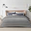 Bedsure Queen Comforter Set - Cooling and Warm Bed Set, Dark Grey Reversible Bedding for All Season, 3 Pieces, 1 Queen Size Comforter (88"x88") and 2 Pillow Cases(20"x26")