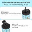BJPKPK 26oz Insulated Tumbler With lid And Straw Stainless Steel Tumblers Travel Coffee Mug Reusable Thermal Cup,Playground