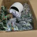 6FT Artificial Olive Tree with Lights & Planter, Realistic Faux Olive Plant
