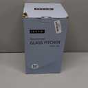 1 Gallon thickened Glass Pitcher with Lid and Spout, Borosilicate Glass Carafe for Hot/Cold Drink, Water Pitchers for Fridge, Extra Large Jug with Handle for Iced Tea, Coffee,Juice,Homemade Beverage