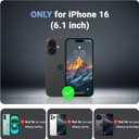 jaroco Magnetic for iPhone 16 Case, [Compatible with MagSafe][Military Grade Drop Protection][Heavy Duty Protection][Non-Slip][Shockproof] 2-Layer Durable Bumper Phone Case 6.1''-Black
