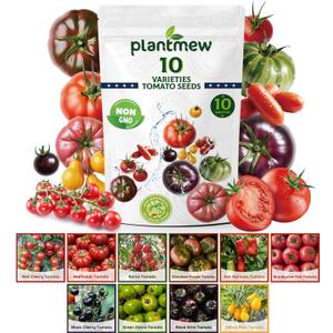 3 x 10 Heirloom Tomato Seeds - Open Pollinated Seeds for Planting Home Garden - Beefsteak, Roma, San Marzano, Cherokee Purple, Cherry Tomato & More