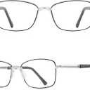 RB. Pilot Reading Glasses for Women Blue Light Blocking Computer Glasses Spring Hinge Readers Metal Frame Acetate Legs (Brown Frame Silver Bridge)