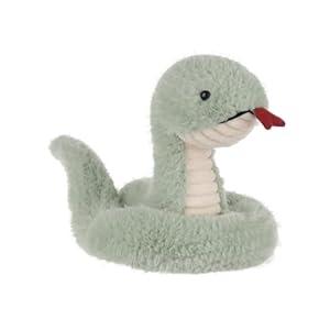 Apricot Lamb Snake Plush Stuffed Animals for Kids, Soft Cute Plushies Toys for Baby Girl and Boy, Fluffy Snake Light Green