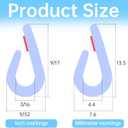 Car Door Edge Guards, Rubber Seal Protector U Shape Edge Trim Metal Edge Protection for Most Car Doors, Hatches, Lockers, Panels (5Ft, Clear)