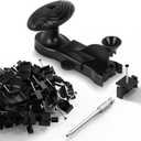 Hidden Fastener Installation Tool with 100Pcs Hidden Fasteners and Stainless Steel Screws, Fits for Trex Hidden Fasteners for Composite Decking Boards, Easy One-Press Installation, Drill Bit Included