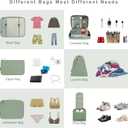 BAGAIL 8 Set Packing Cubes Luggage Packing Organizers for Travel Accessories-Matcha Green