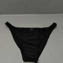 Swim Basics Women Summer Beach Solid Color Simple Bikini Bottom, Size M